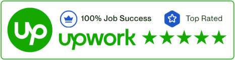Upwork Top Rated badge